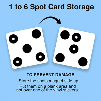 1 TO 6 SPOT CARD by Martin Lewis - Trick