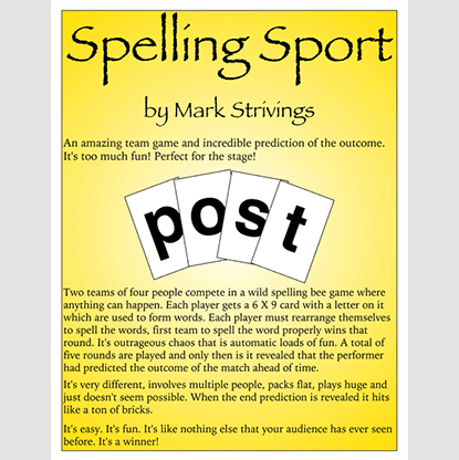 SPELLING SPORT STAGE by Mark Strivings - Trick