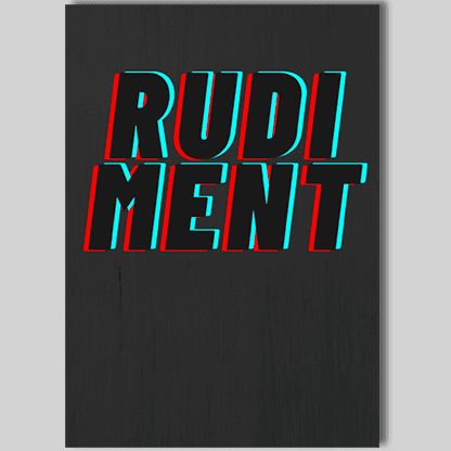 RUDIMENT by Chris Rawlins - Book