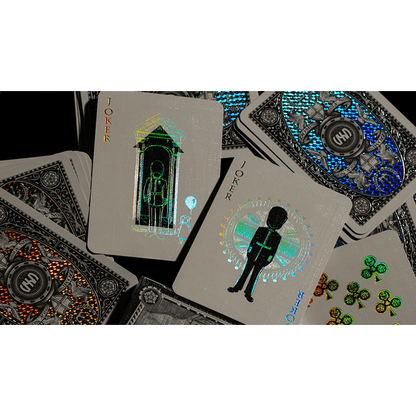 London Diffractor Silver Playing Cards