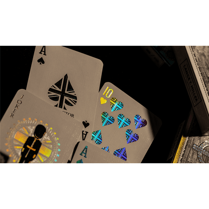 London Diffractor Silver Playing Cards