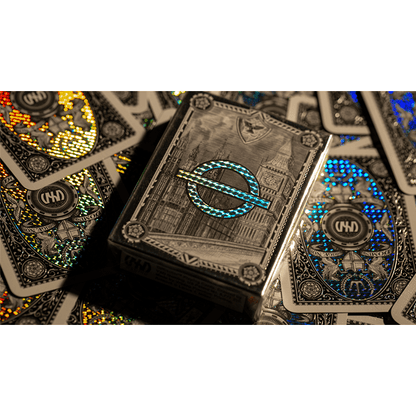 London Diffractor Silver Playing Cards