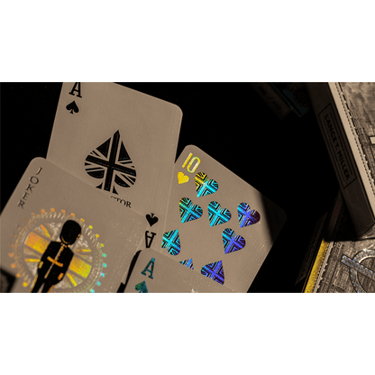 London Diffractor Ice Blue Playing Cards