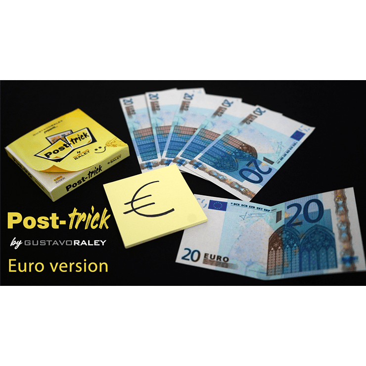 POST TRICK EURO (Gimmicks and Online Instructions) by Gustavo Raley - Trick