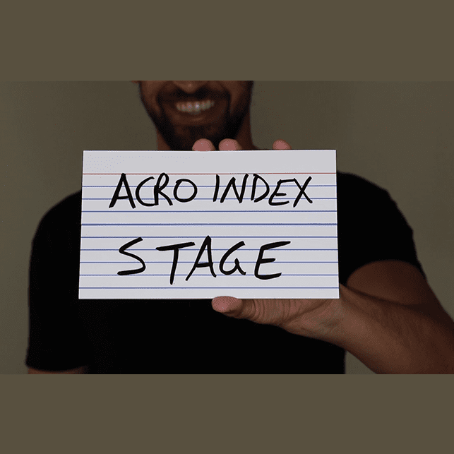 Acro Index Dry Erase Large 5"x8"(Gimmicks and Online Instructions) by Blake Vogt - Trick