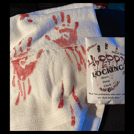 Dirty Drop Cloth Magnetic (BLOODY) by David Alan Magic - Trick