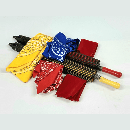 Umbrella From Bandana Set (random color for umbrella) by JL Magic - Trick