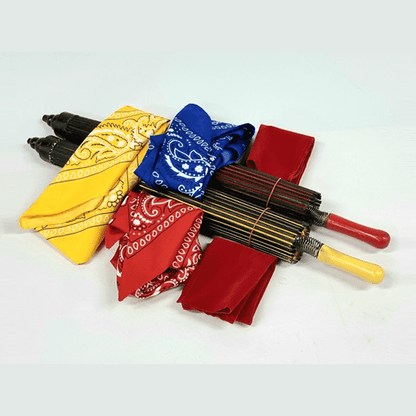 Umbrella From Bandana Set (random color for umbrella) by JL Magic - Trick