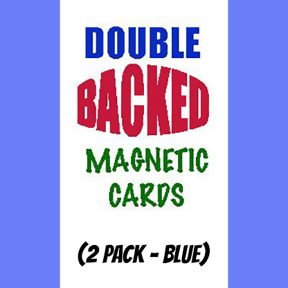 Magnetic Cards (2 pack/Blue) by Chazpro Magic. - Trick