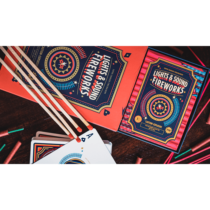 Fireworks (Half-Brick) Playing Cards by Riffle Shuffle