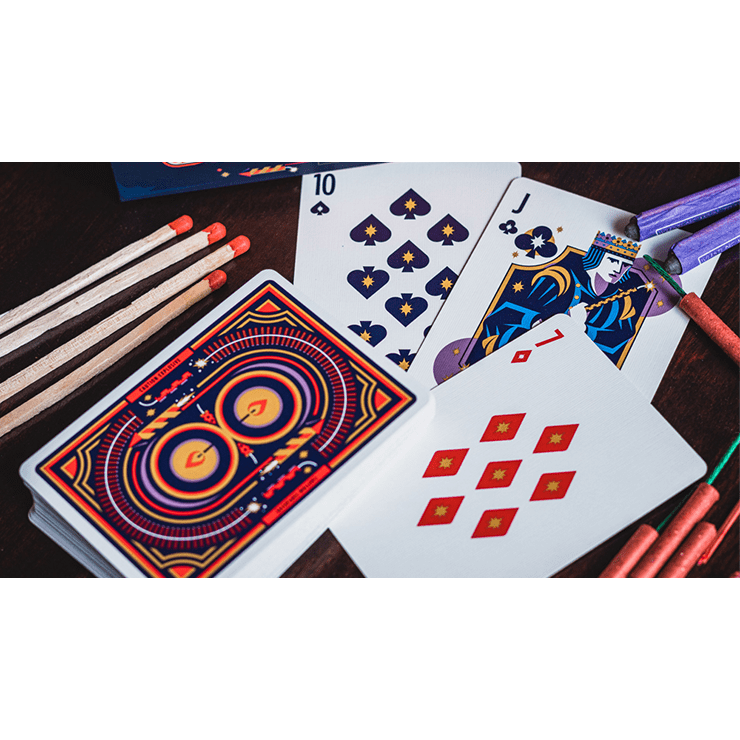 Fireworks (Half-Brick) Playing Cards by Riffle Shuffle