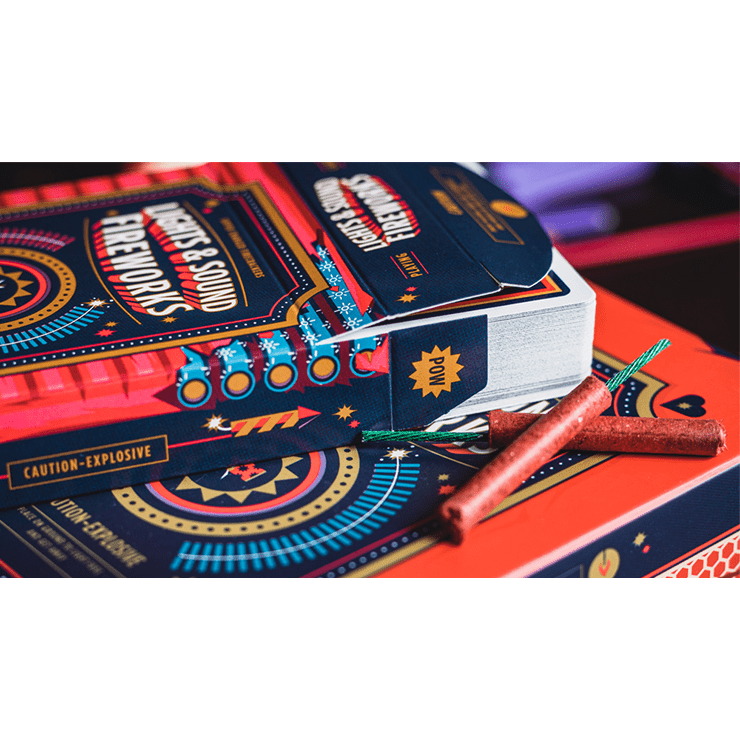 Fireworks (Half-Brick) Playing Cards by Riffle Shuffle