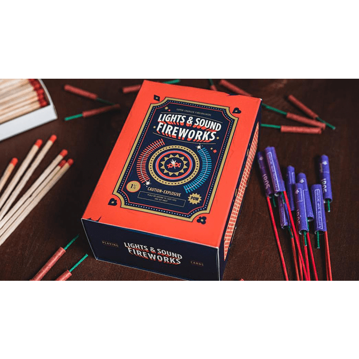 Fireworks (Half-Brick) Playing Cards by Riffle Shuffle