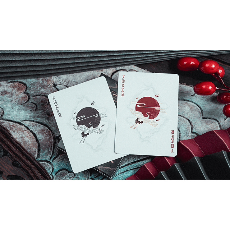 Pine Crane Playing Cards by Solokid