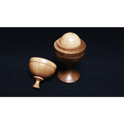 Deluxe Wooden Ball Vase (Merlins Premier Range) by Merlins Magic - Trick