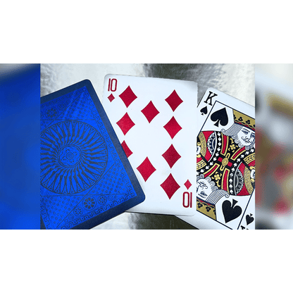 Tally Ho Blue (Circle) MetalLuxe Playing Cards by US Playing Cards
