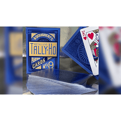 Tally Ho Blue (Circle) MetalLuxe Playing Cards by US Playing Cards