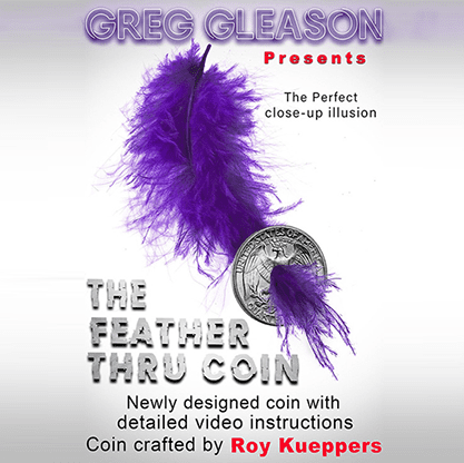 Feather Thru Coin (Quarter) by Roy Kueppers - Trick