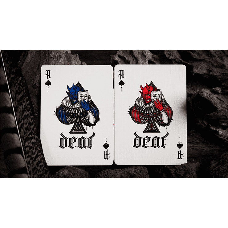 Deal with the Devil (Scarlet Red) UV Playing Cards by Darkside Playing Card Co