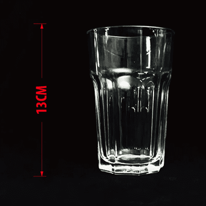 SELF EXPLODING DRINKING GLASS RIDGE (13.5cm) by Wance - Trick