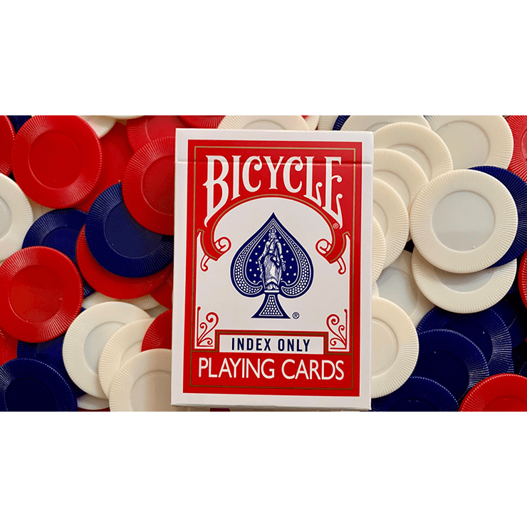 Gilded Red Bicycle Index Only Playing Cards