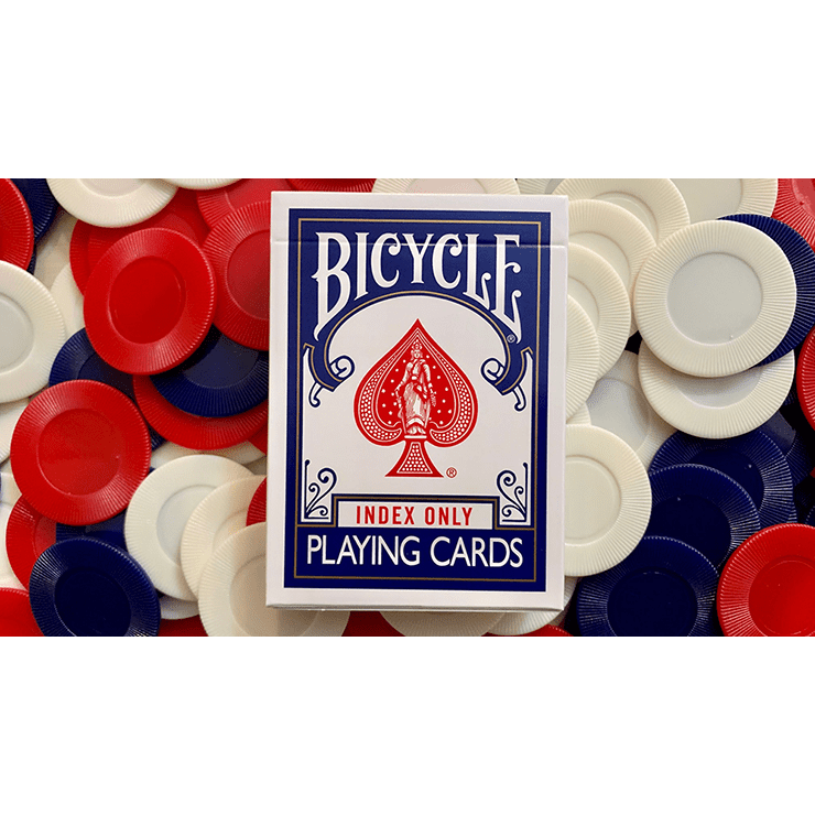 Gilded Blue Bicycle Index Only Playing Cards