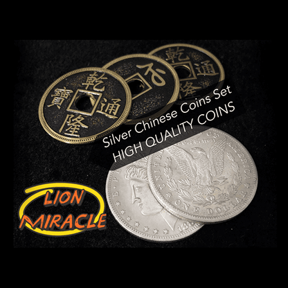 Silver Chinese Coins Set by Lion Miracle - Trick