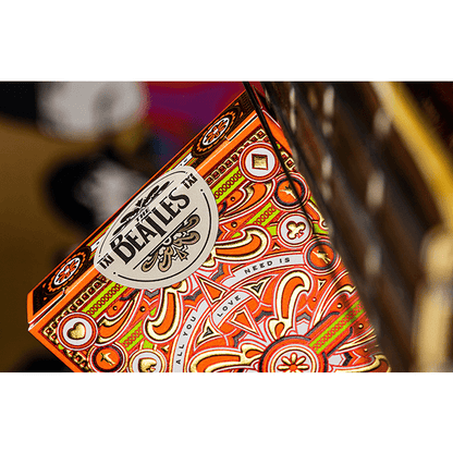 The Beatles (Orange) Playing Cards by theory11