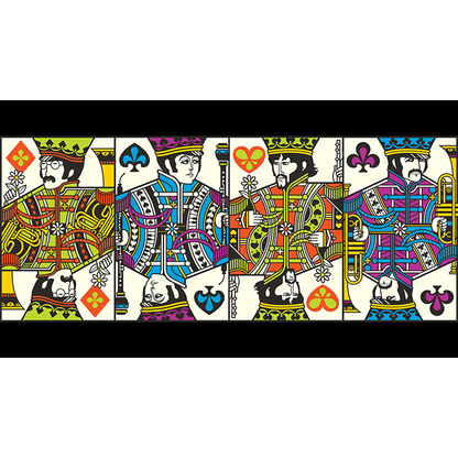 The Beatles (Orange) Playing Cards by theory11