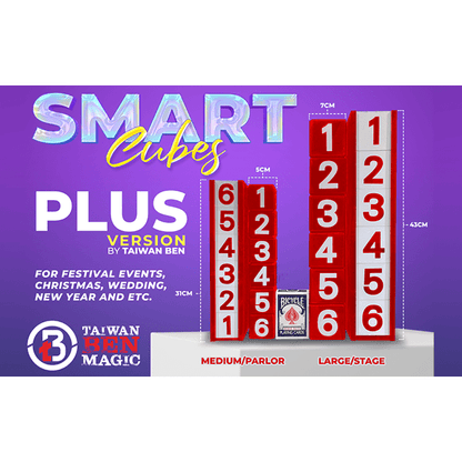Smart Cubes PLUS RED (Large/Stage) by Taiwan Ben - Trick
