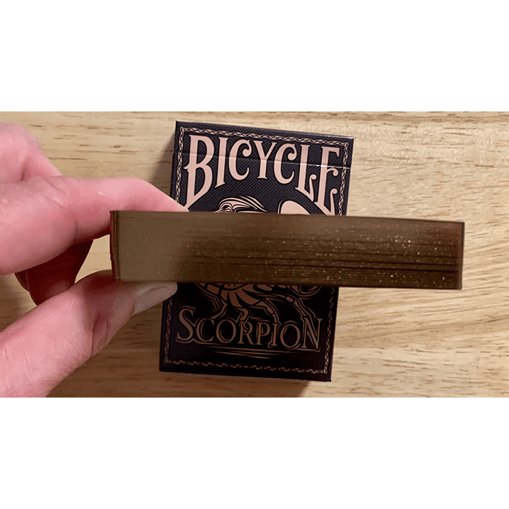 Gilded Bicycle Scorpion (Brown) Playing Cards
