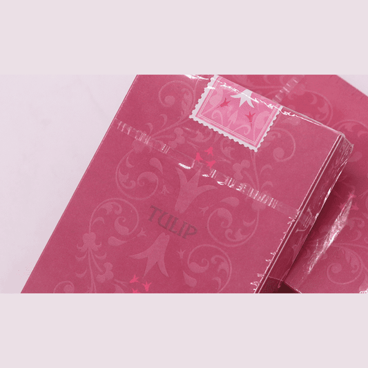 Pink Tulip Playing Cards Dutch Card House Company