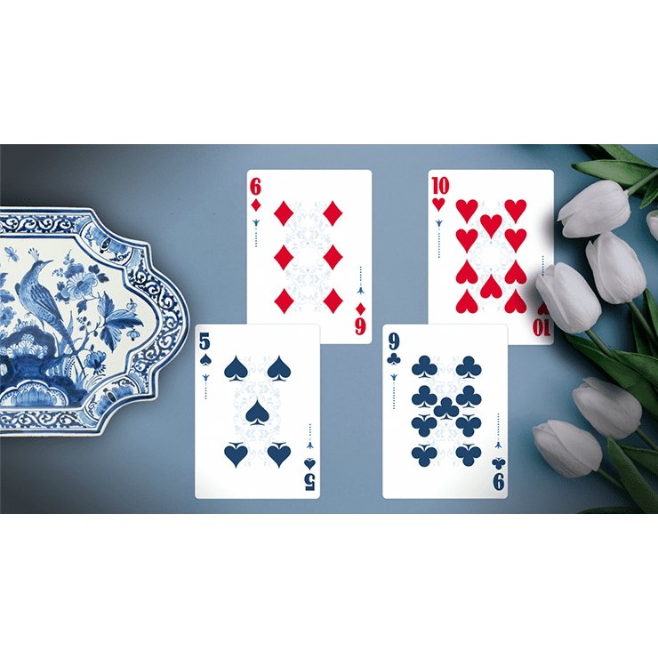 White Tulip Playing Cards Dutch Card House Company