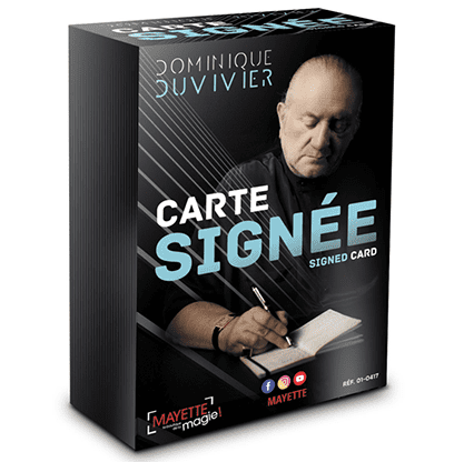 Signed Card (Gimmicks and Online Instructions) by Dominique Duvivier - Trick