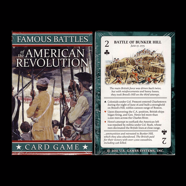 Famous Battles of the American Revolution Playing Cards