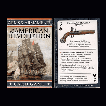 Arms and Armaments of the American Revolution Playing Cards