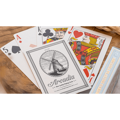 The Windmill Back (Azure Blue Edition) Playing Cards