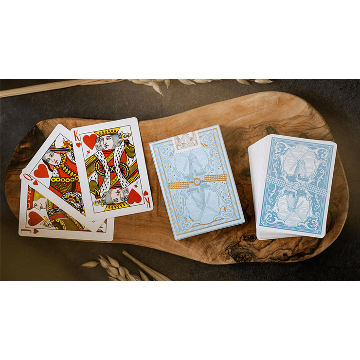 The Windmill Back (Azure Blue Edition) Playing Cards