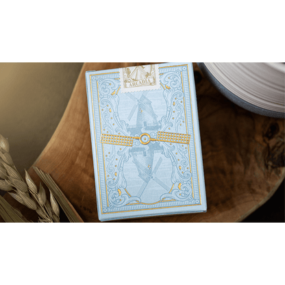 The Windmill Back (Azure Blue Edition) Playing Cards