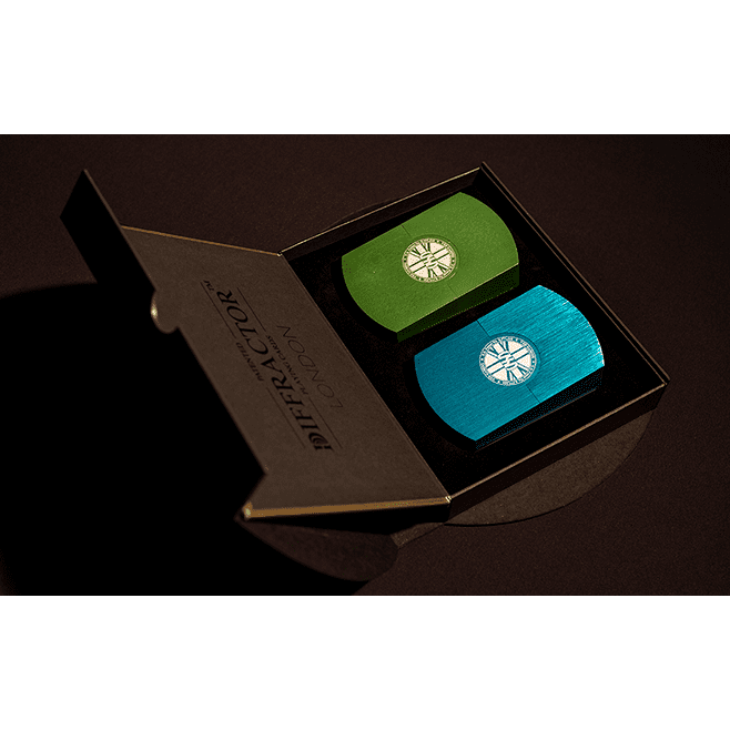 London Diffractor Double Metal Playing Card Set