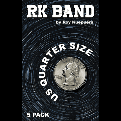 RK Bands Quarter Dollar Size For Flipper coins (5 per package) - Trick