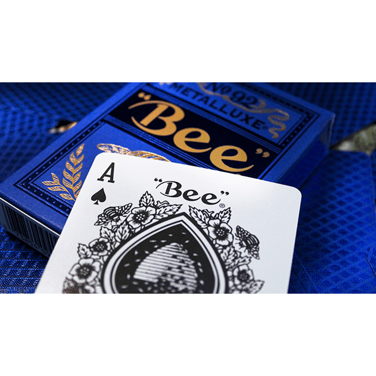 Bee Blue MetalLuxe Playing Cards by US Playing Card