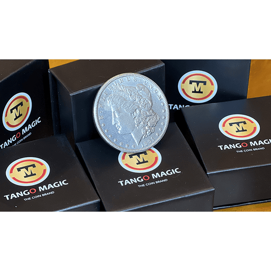 Replica Morgan Magnetic Coin (Gimmicks and Online Instructions) by Tango Magic - Trick