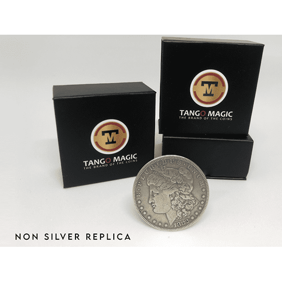 Replica Morgan Steel Coin (Gimmicks and Online Instructions) by Tango Magic - Trick