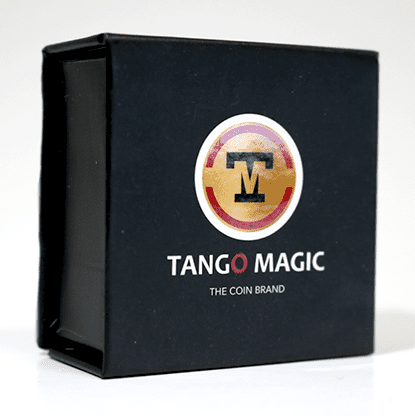 Replica Golden Morgan Hopping Half (Gimmicks and Online Instructions) by Tango Magic - Trick