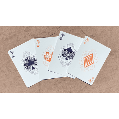 Bicycle Snail (Orange) Playing Cards