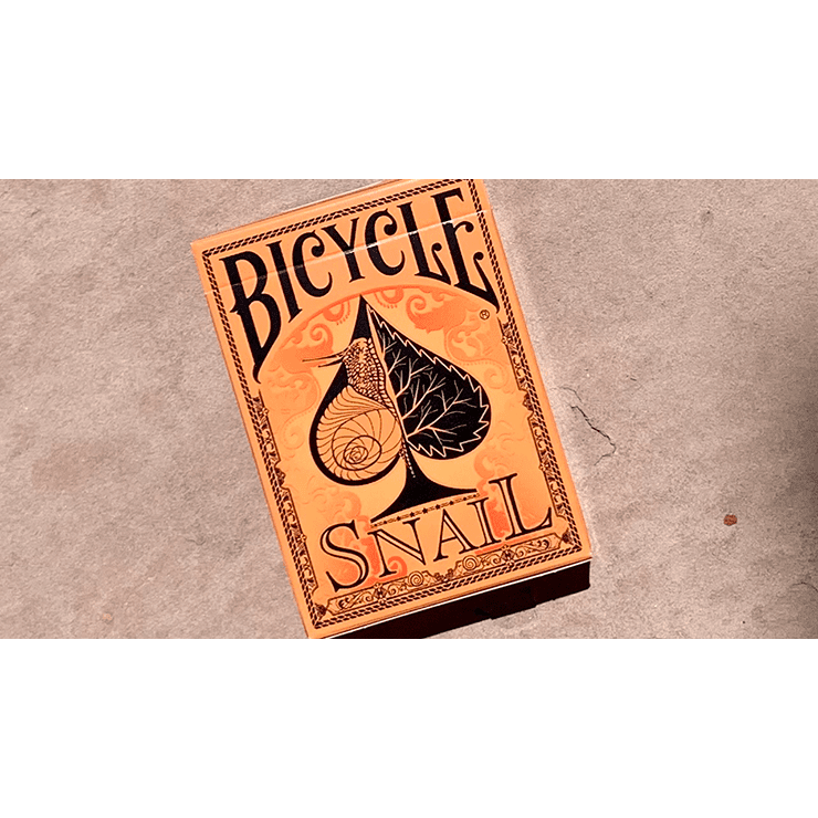 Bicycle Snail (Orange) Playing Cards