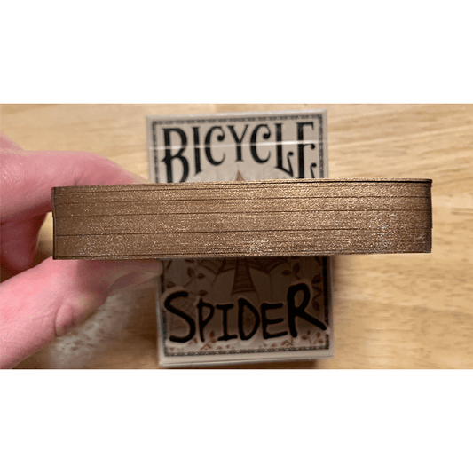 Gilded Bicycle Spider (Tan) Playing Cards