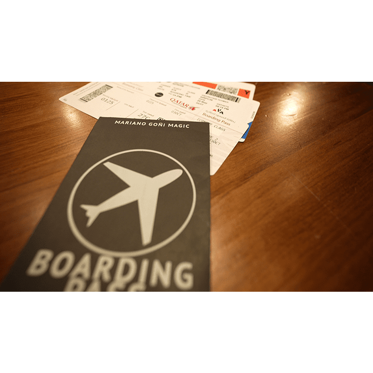 Boarding Pass (Gimmicks and Online Instruction) by Mariano Goni - Trick