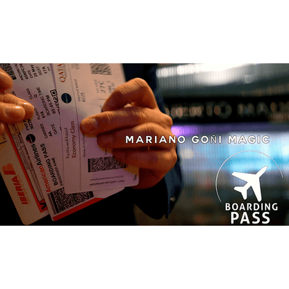 Boarding Pass (Gimmicks and Online Instruction) by Mariano Goni - Trick